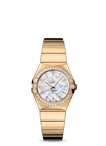 Omega Constellation Quartz 27 Polished Yellow Gold / Diamond / Silver